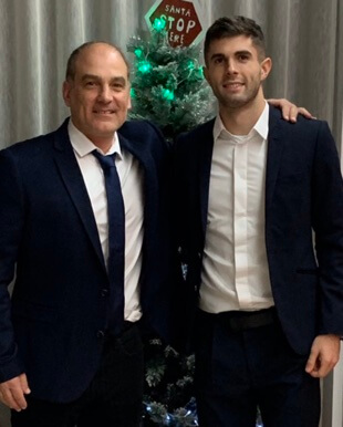 Mark Pulisic with his son, Christian Pulisic.